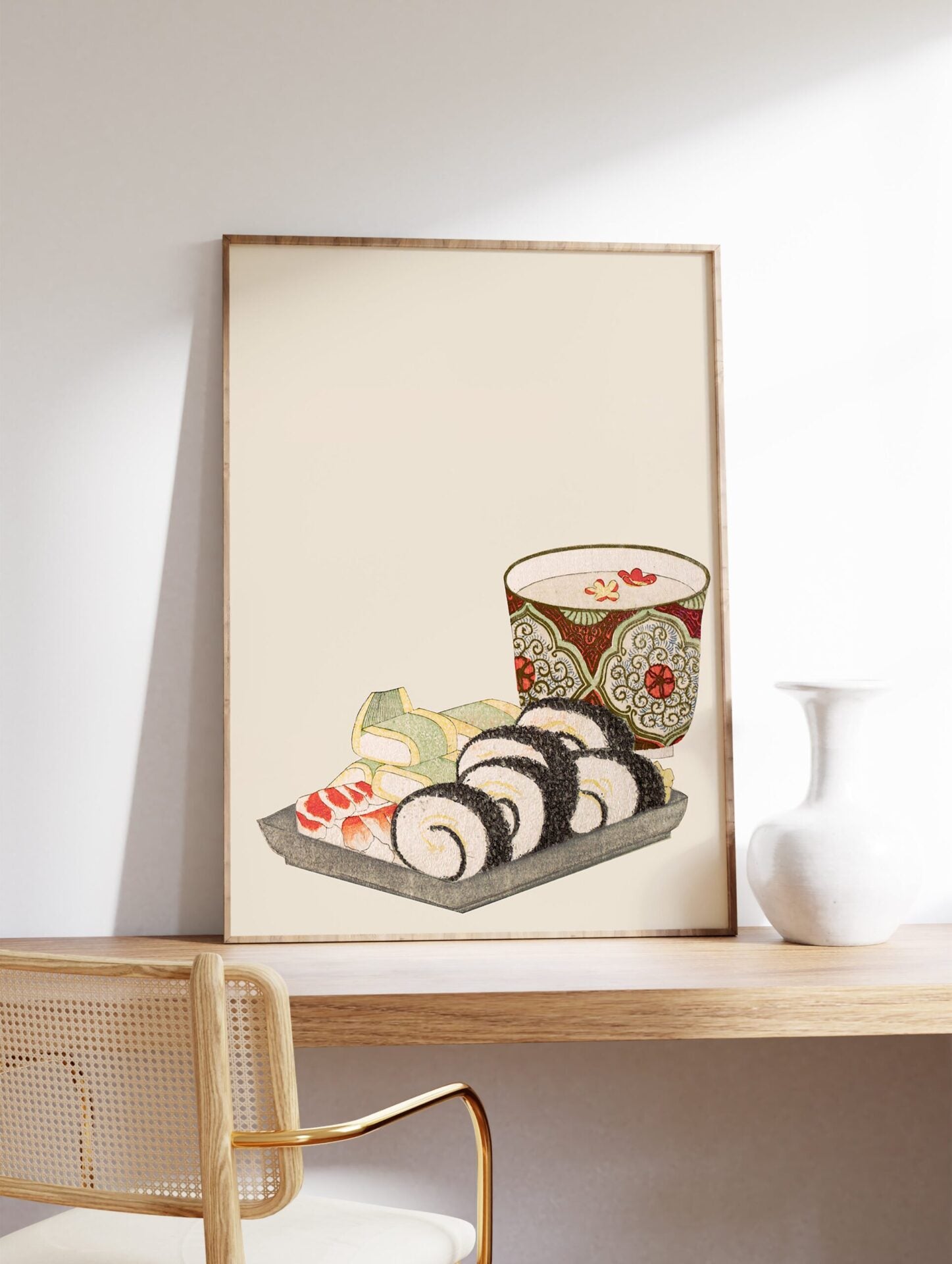 Sushi Poster by Ryuryukyo Shinsai, Ryuryukyo Shinsai Print