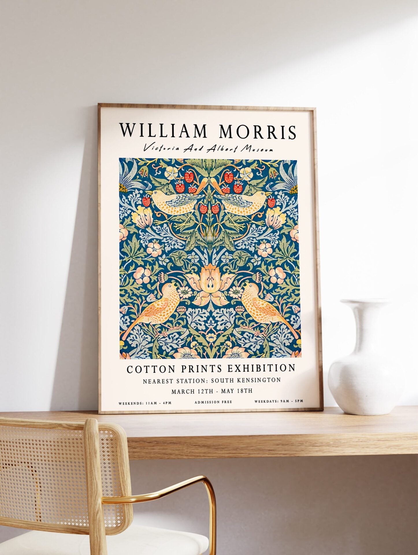 Strawberry Thief Poster by William Morris, William Morris Print