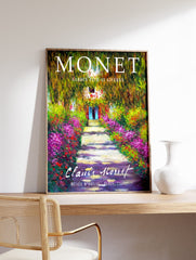 Garden's Path at Giverny by Claude Monet Poster, Claude Monet Print