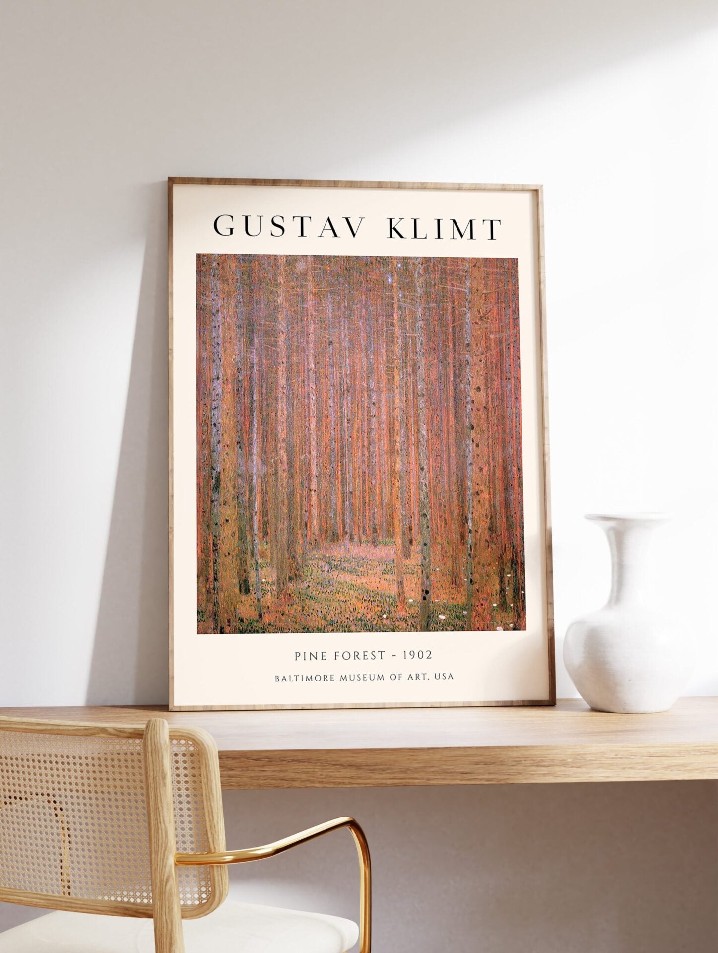 Pine Forest Poster by Gustav Klimt, Gustav Klimt Print