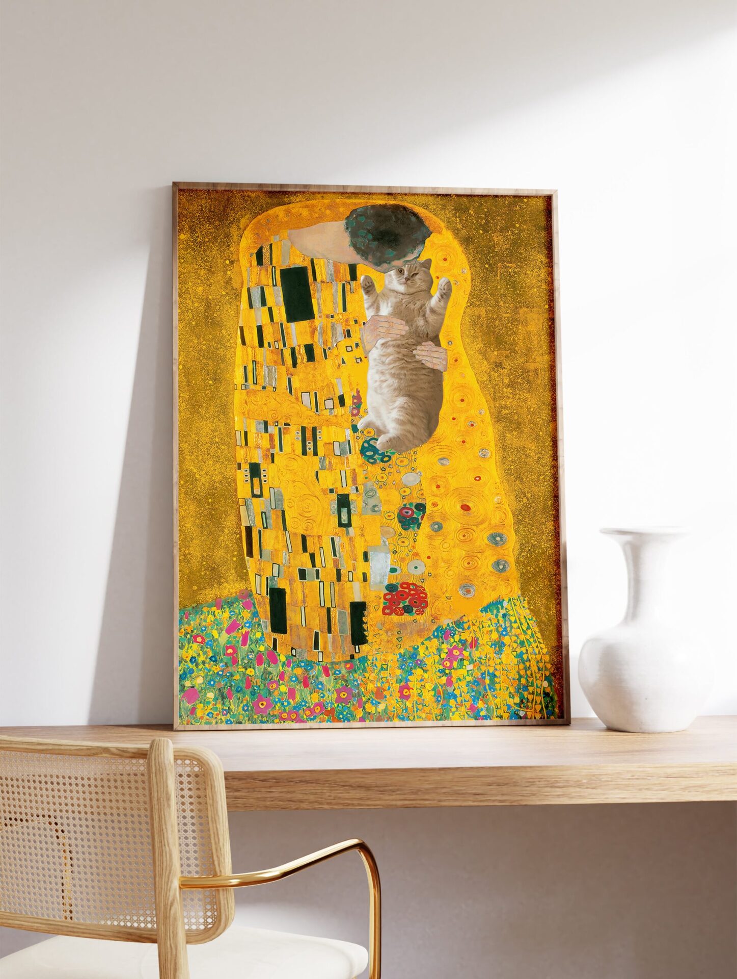 The kiss Poster by Gustav Klimt, Gustav Klimt Print