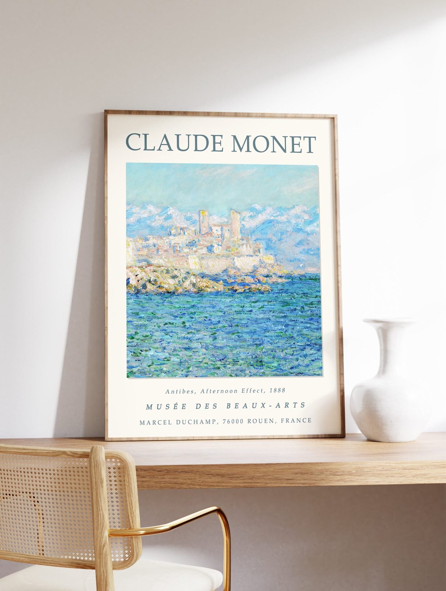 The Fort of Antibes Poster by Claude Monet, Claude Monet Print