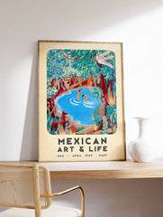 Mexican Botanical Poster, Traditional Mexican Print