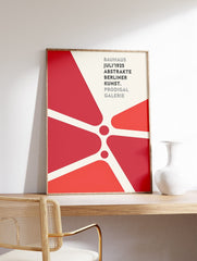 Red Bauhaus Poster, Bauhaus Print