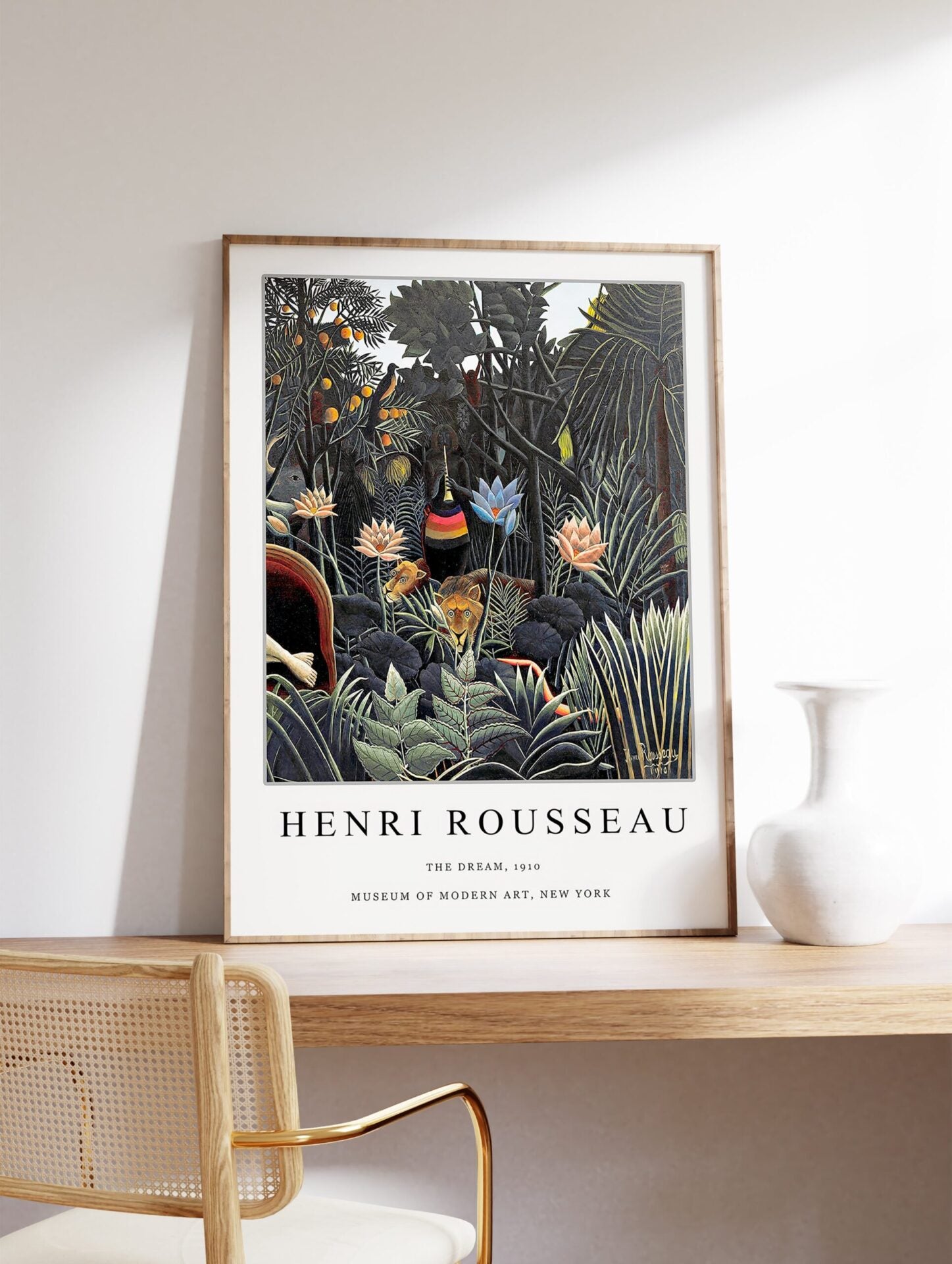 The Dream by Henri Rousseau Art Poster, Henri Rousseau Tropical Print