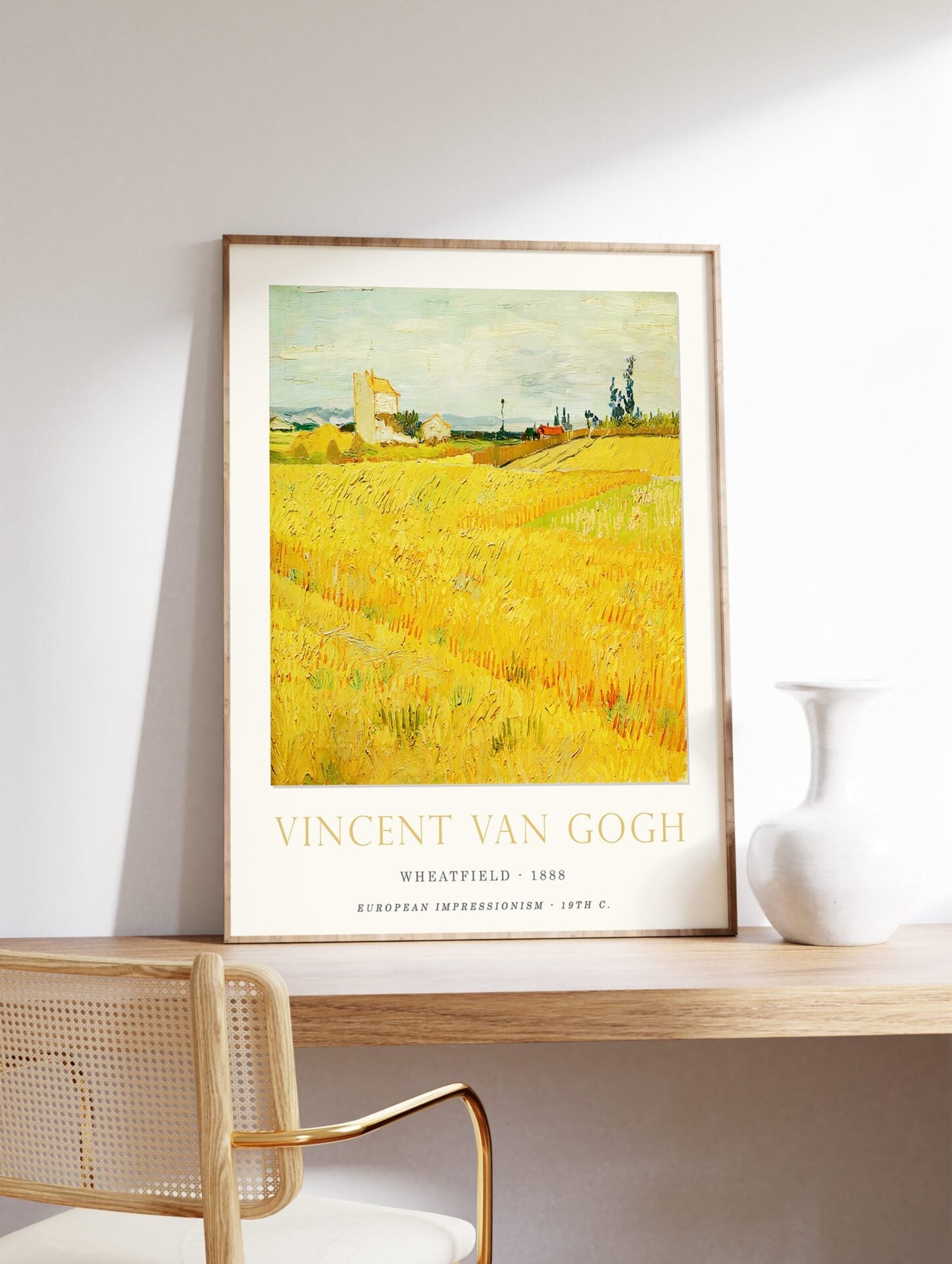 Wheatfield Poster by Vincent Van Gogh, Vincent Van Gogh Print