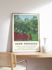 Tropical Forest With Monkeys Poster by Henri Rousseau, Henri Rousseau Print