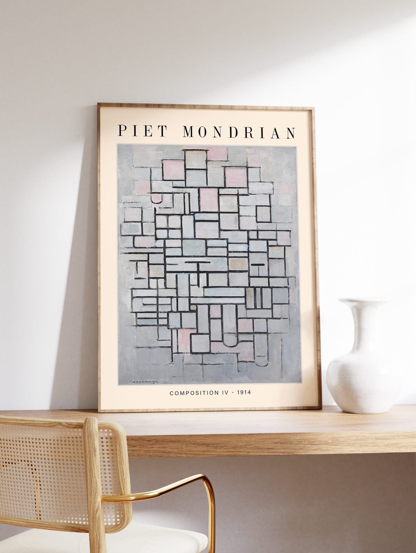 Composition IV Poster by Piet Mondrian, Piet Mondrian Print