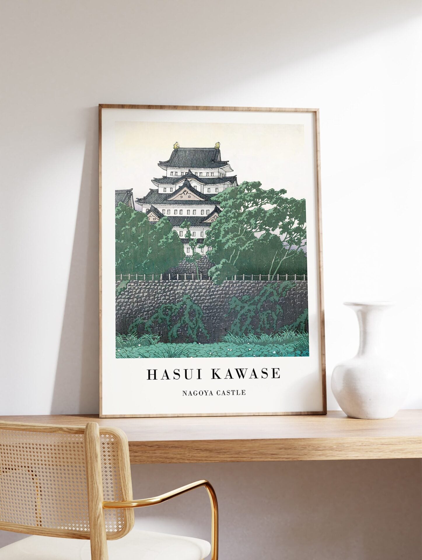 Nagoya Castle Poster by Hasui Kawase, Hasui Kawase Print