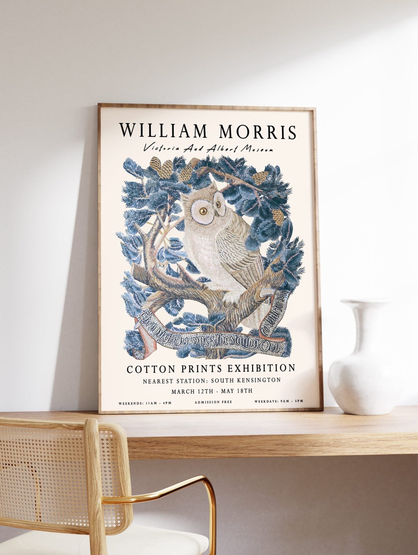 Owl Poster by William Morris, William Morris Owl Print