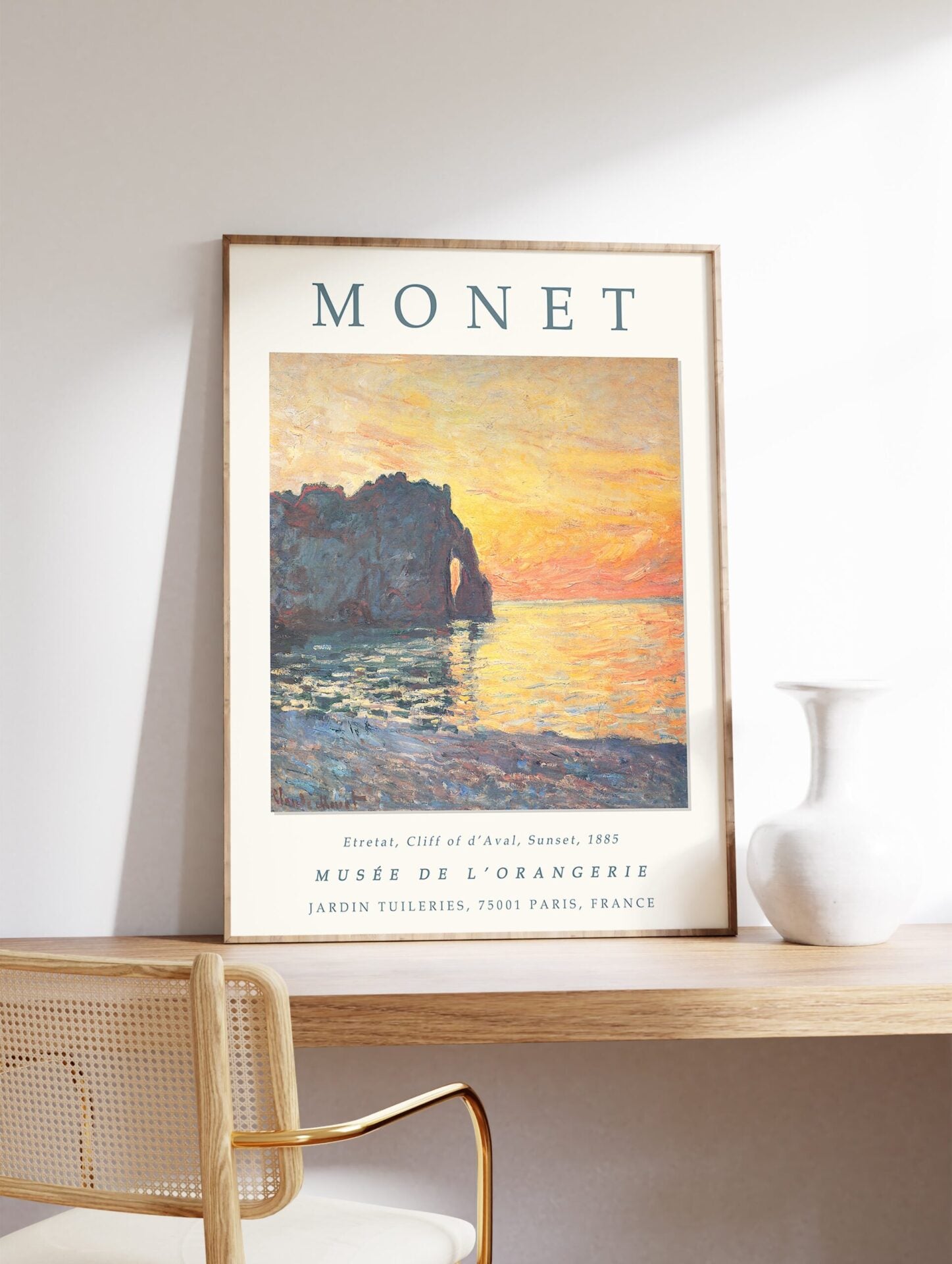 Etretat Poster by Claude Monet, Claude Monet Print