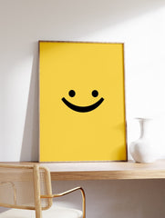 Minimalist Emoji Poster, Smiley Emoji Print