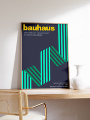 Green Bauhaus Poster, Retro Bauhaus Print