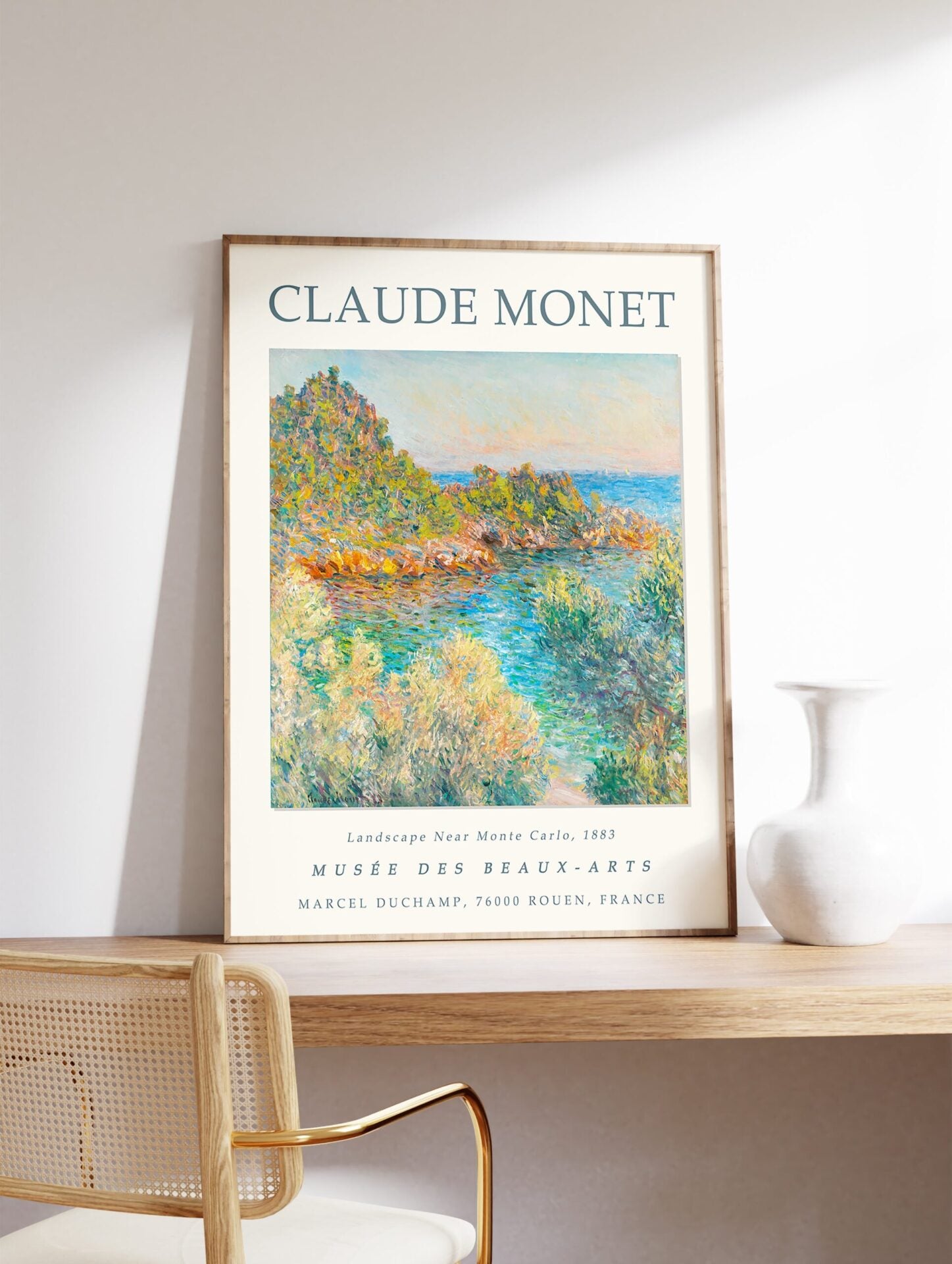 Landscape Near Monte Carlo Poster by Claude Monet, Claude Monet Print