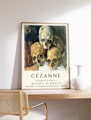 Pyramid of Skulls Poster by Paul Cézanne, Paul Cézanne Print