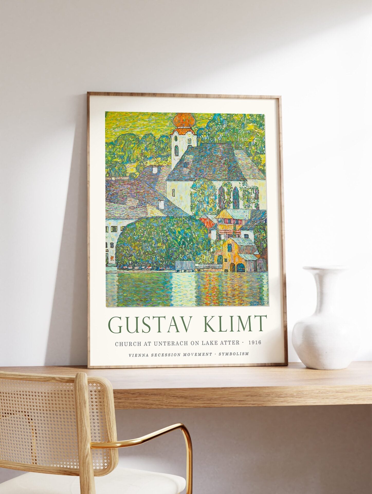 Church On Lake Latter by Gustav Klimt Poster, Gustav Klimt Print