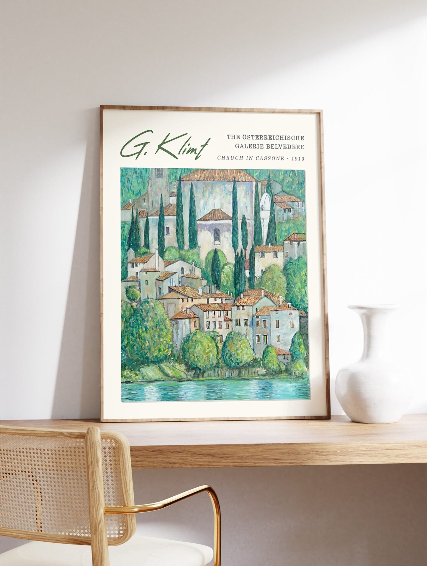 Church In Cassone Poster by Gustav Klimt, Gustav Klimt Print