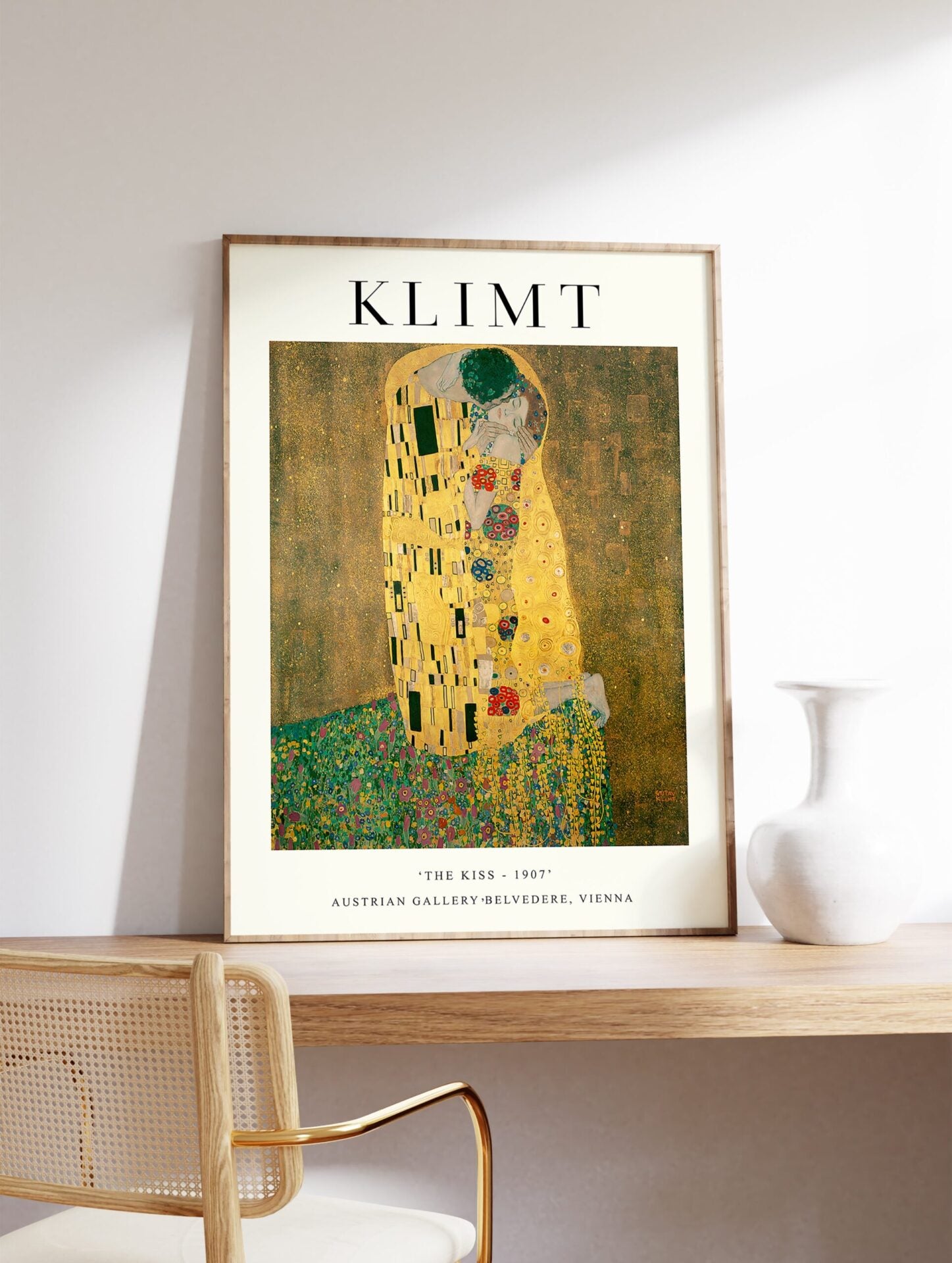 The Kiss Poster by Gustav Klimt, Gustav Klimt Print