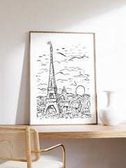 Eiffel Tower in Paris Poster by Leo Gestel, Leo Gestel Print