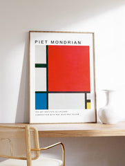 Composition With Red, Blue, and Yellow Poster by Piet Mondrian, Piet Mondrian Print