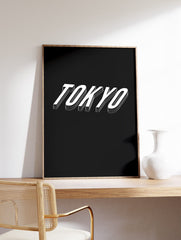 Tokyo Typography Poster, Tokyo Text Print