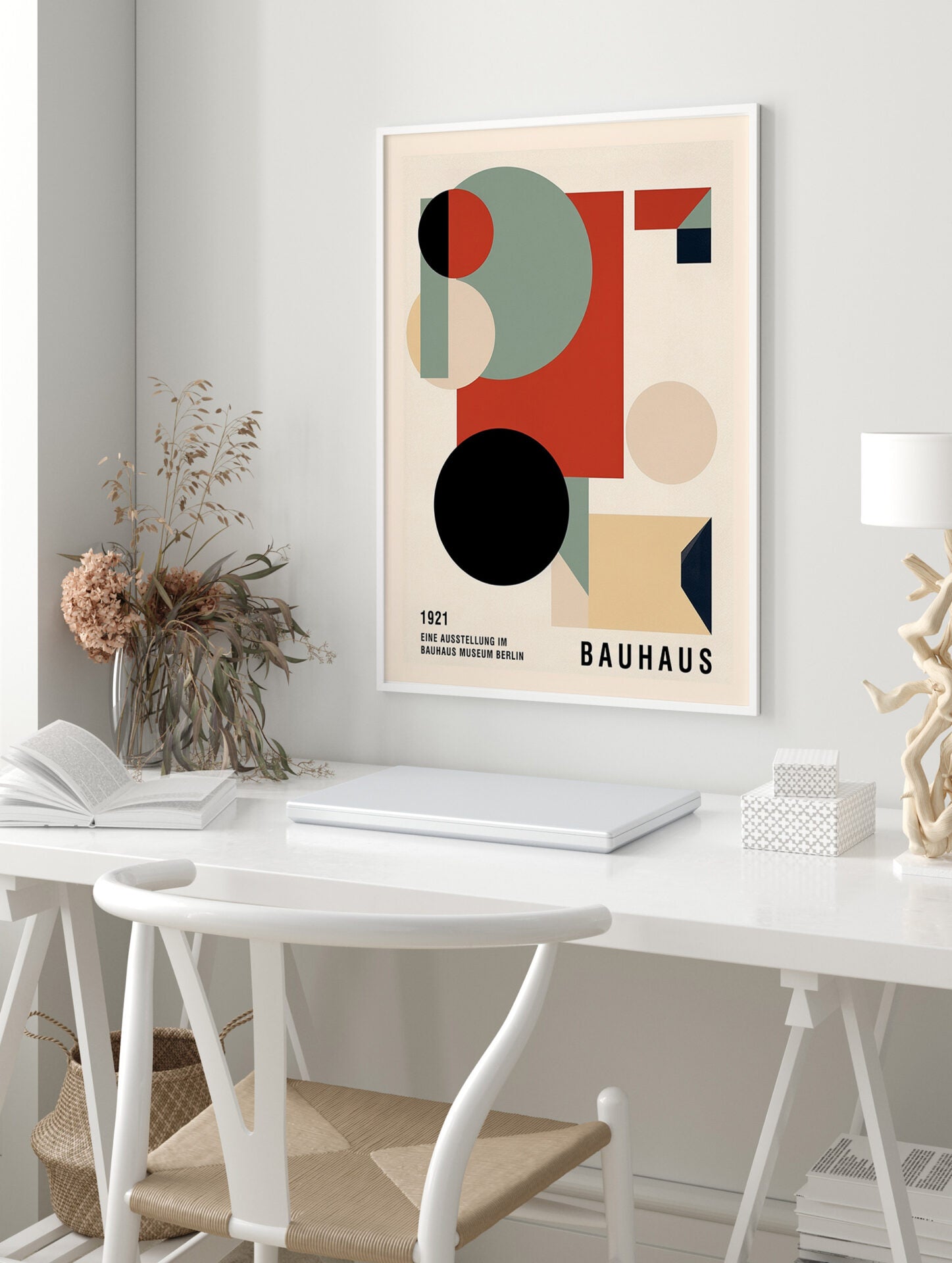 Bauhaus Poster, Retro Abstract Print