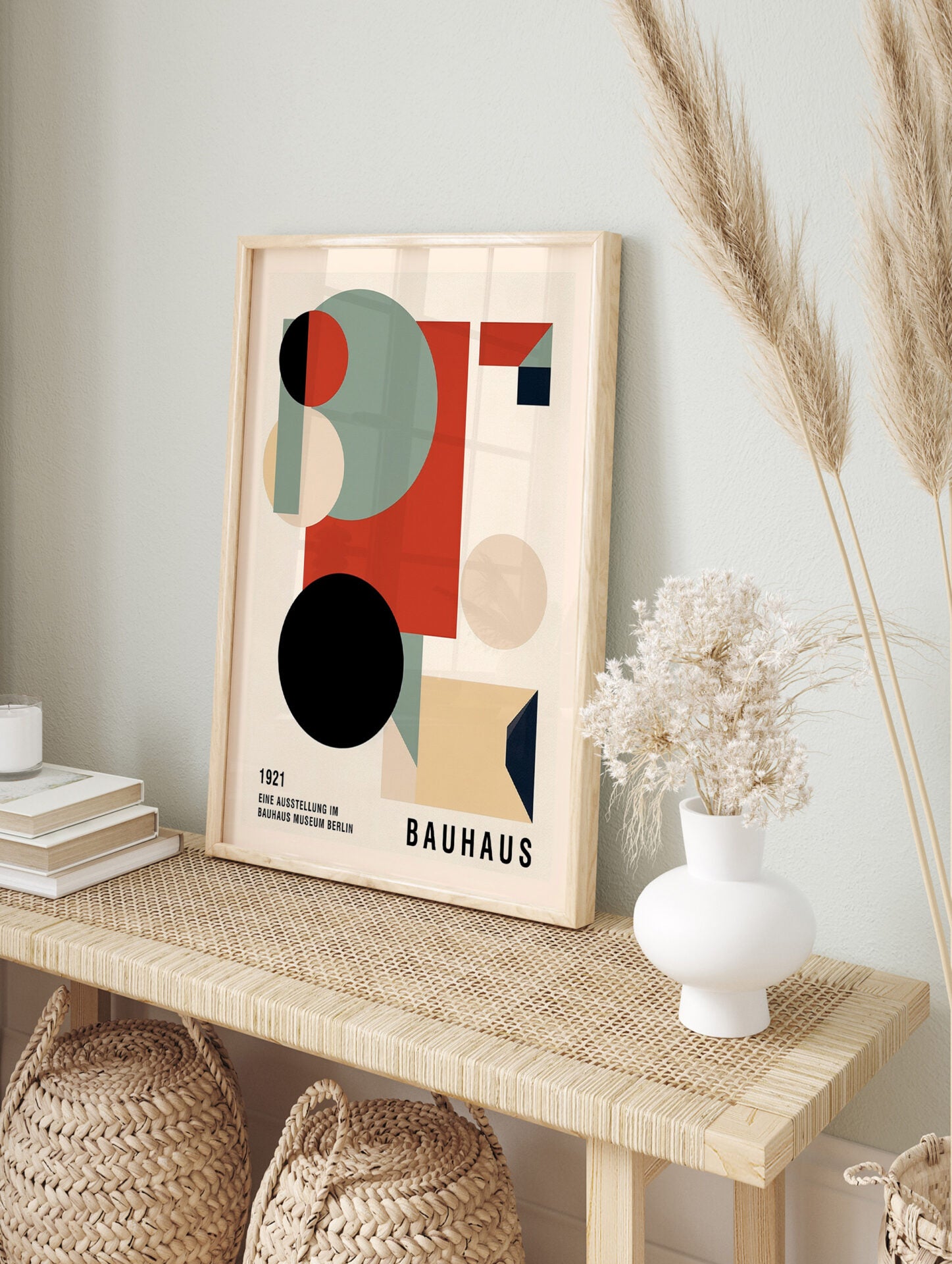 Bauhaus Poster, Retro Abstract Print