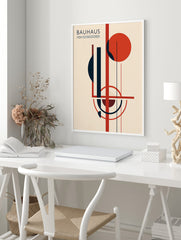 Bauhaus Poster, Retro Abstract Print