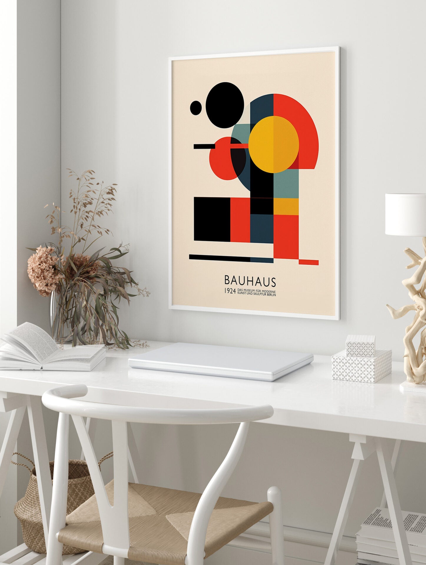 Bauhaus Poster, Retro Abstract Artwork