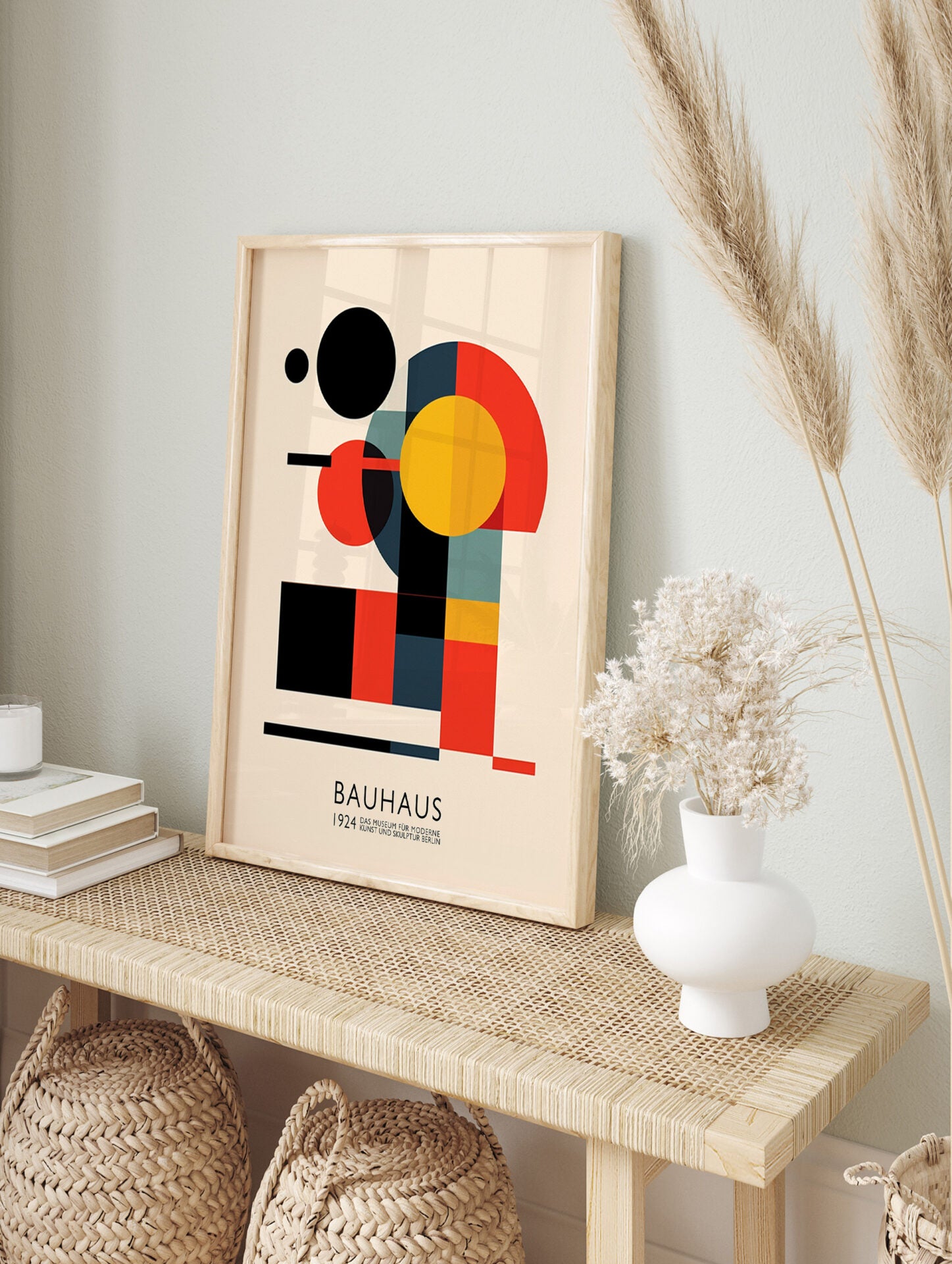 Bauhaus Poster, Retro Abstract Artwork