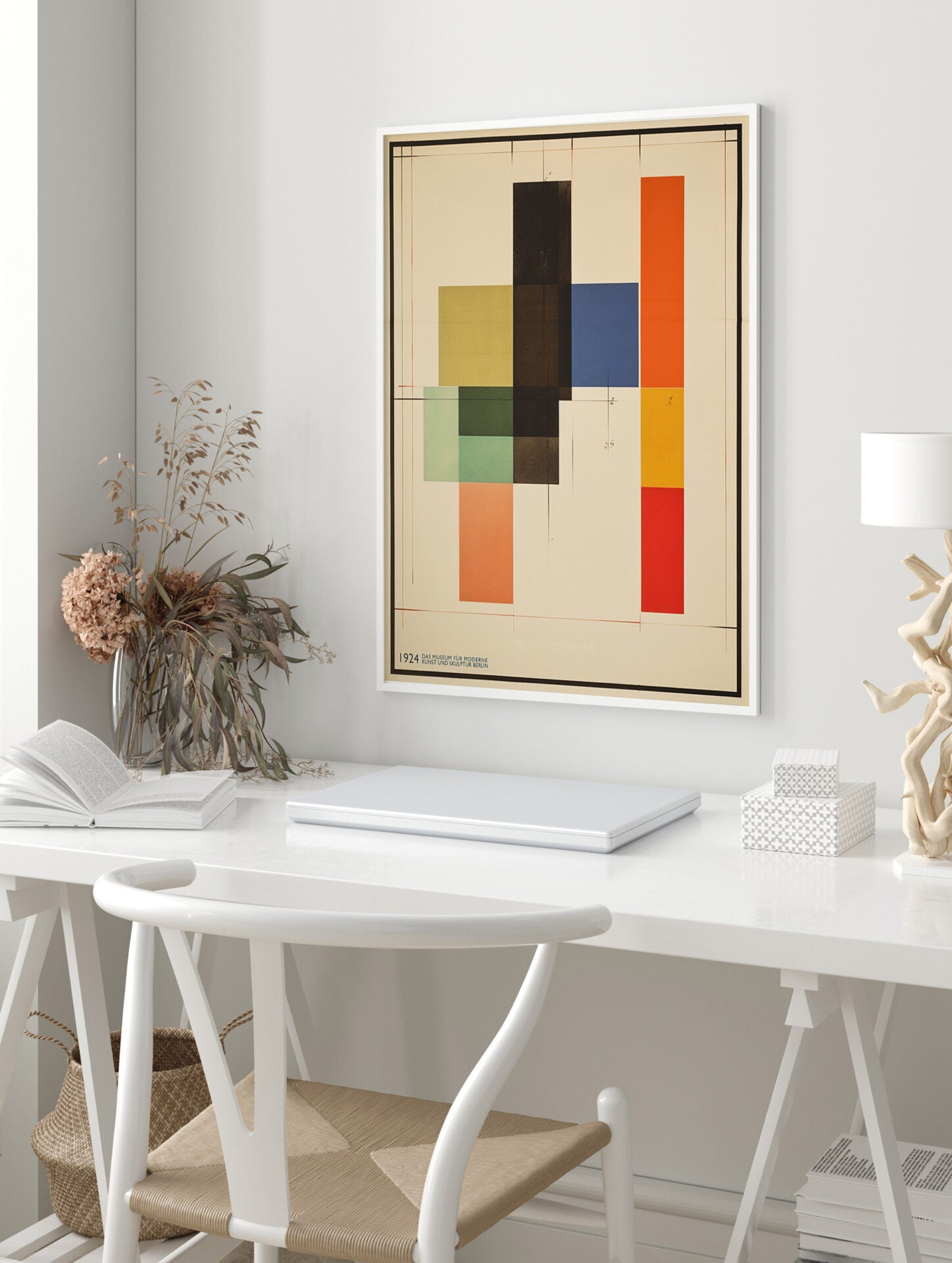 Bauhaus Poster, Retro Abstract Artwork