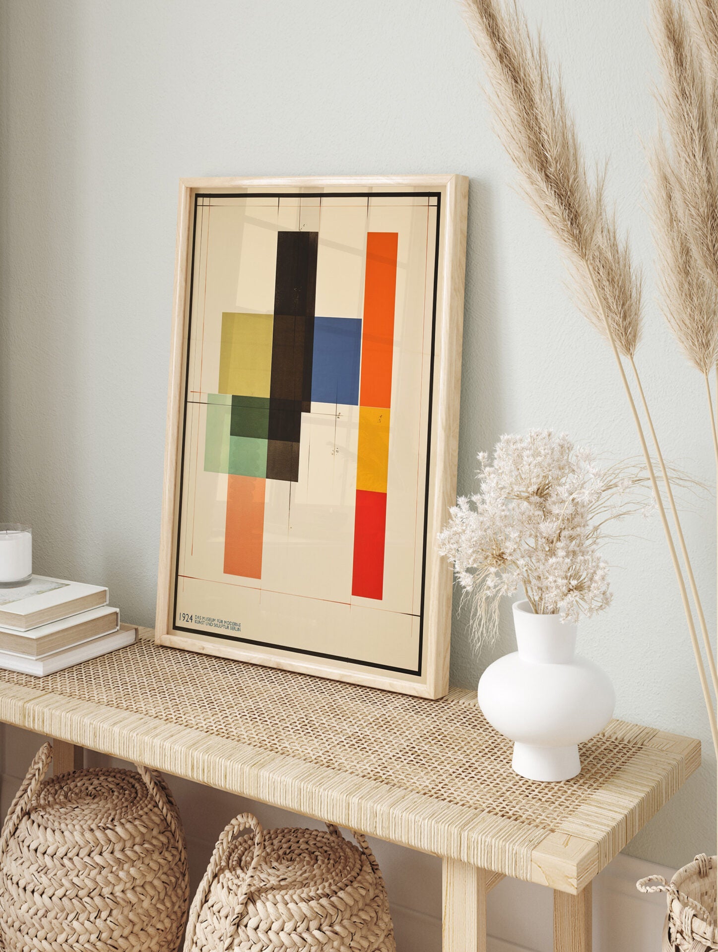 Bauhaus Poster, Retro Abstract Artwork