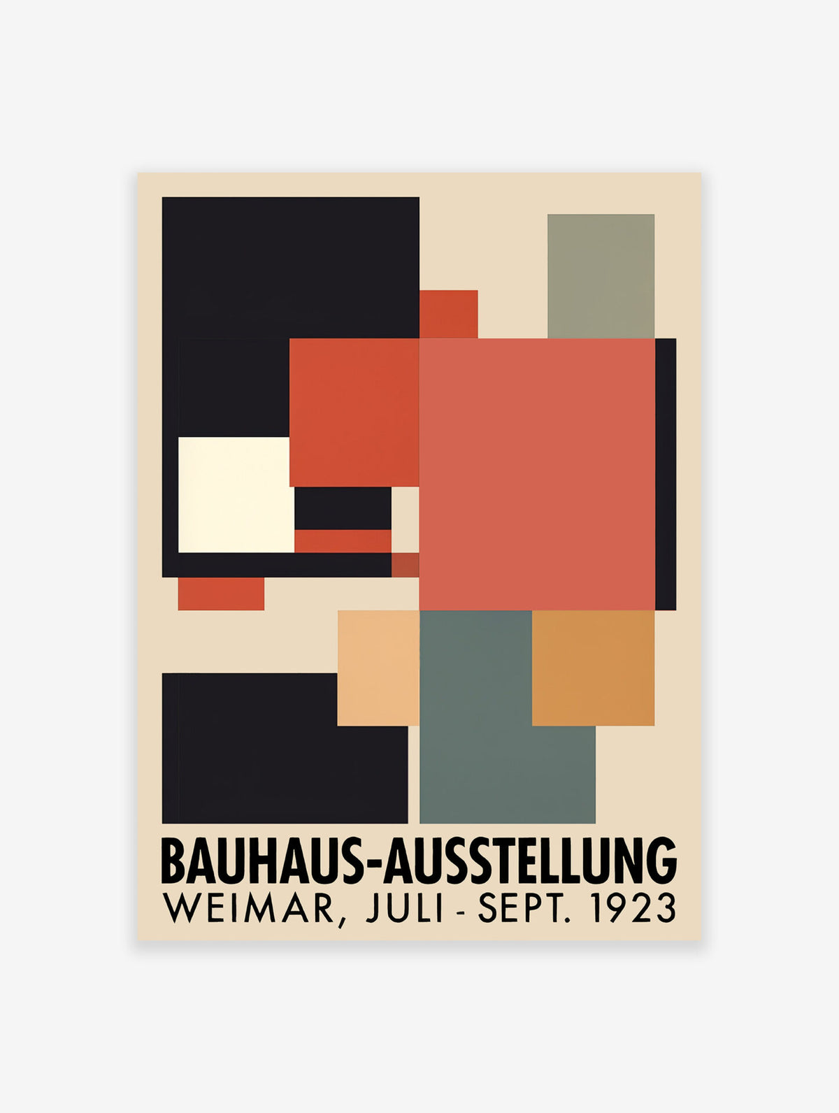 Bauhaus Ausstellung 1923 Poster, Abstract Print