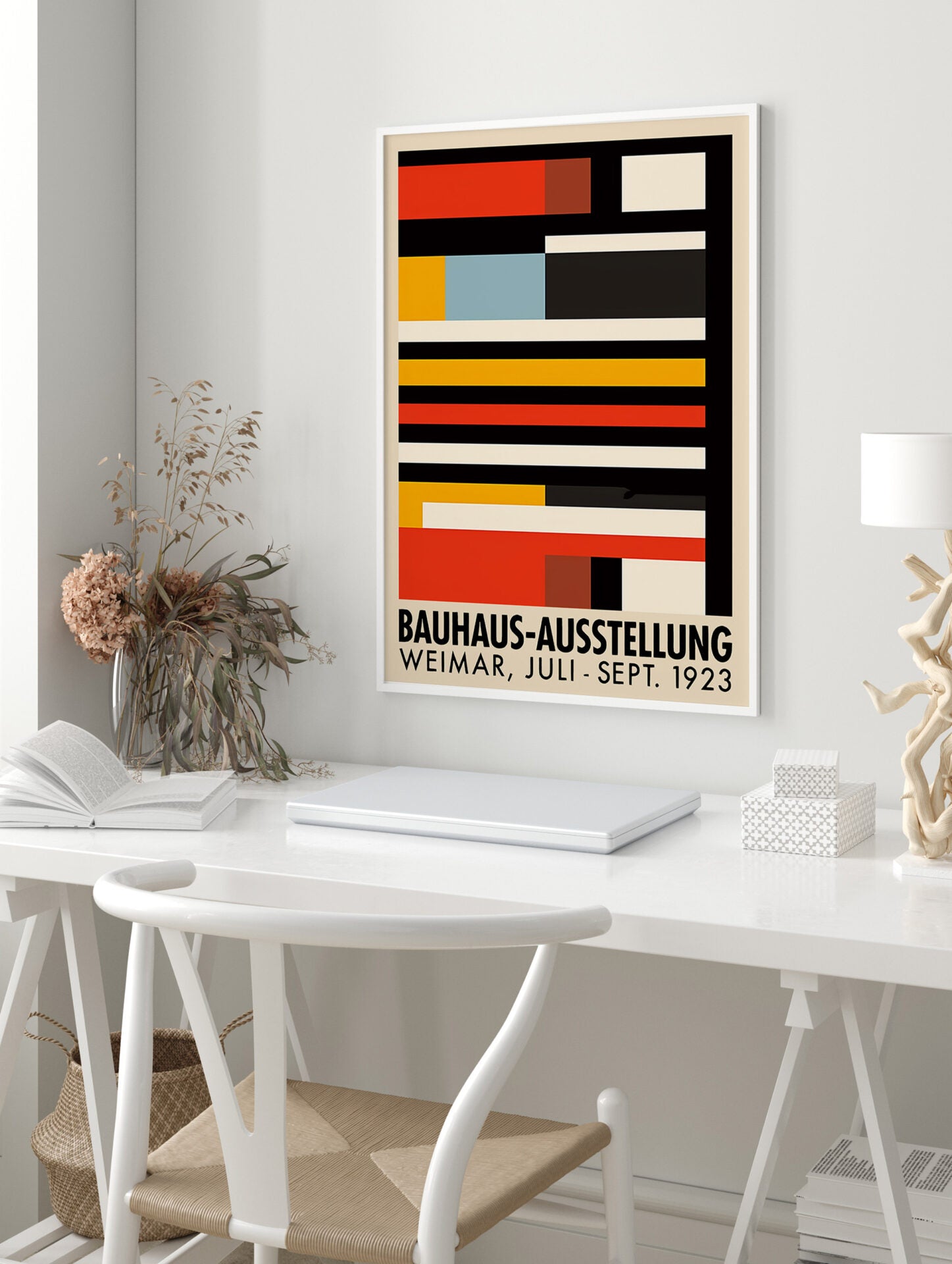 Bauhaus Poster, Retro Abstract Artwork