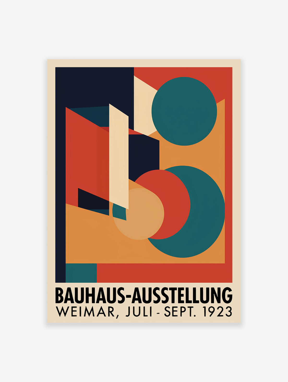 Bauhaus Ausstellung 1923 Poster, Abstract Print