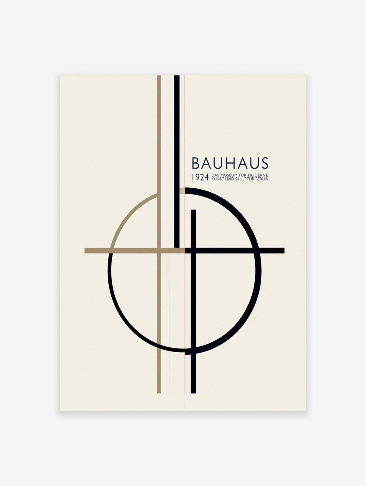 Bauhaus Poster, Retro Abstract Print