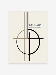 Bauhaus Poster, Retro Abstract Print