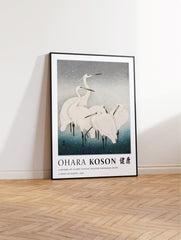 Egrets in the Snow Poster by Ohara Koson, Ohara Koson Print