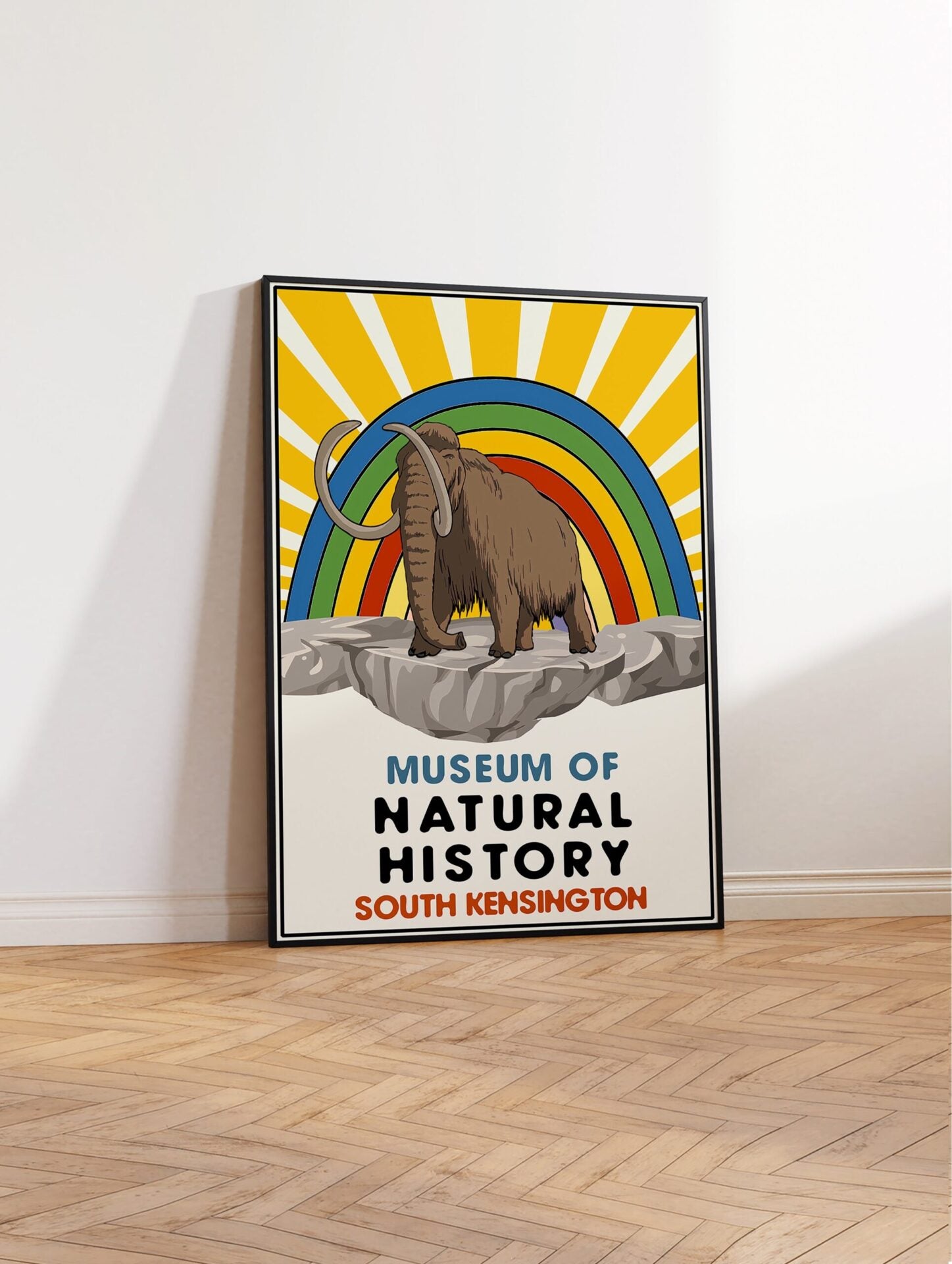 Museum of Natural History Mammoth Poster, Animal Print