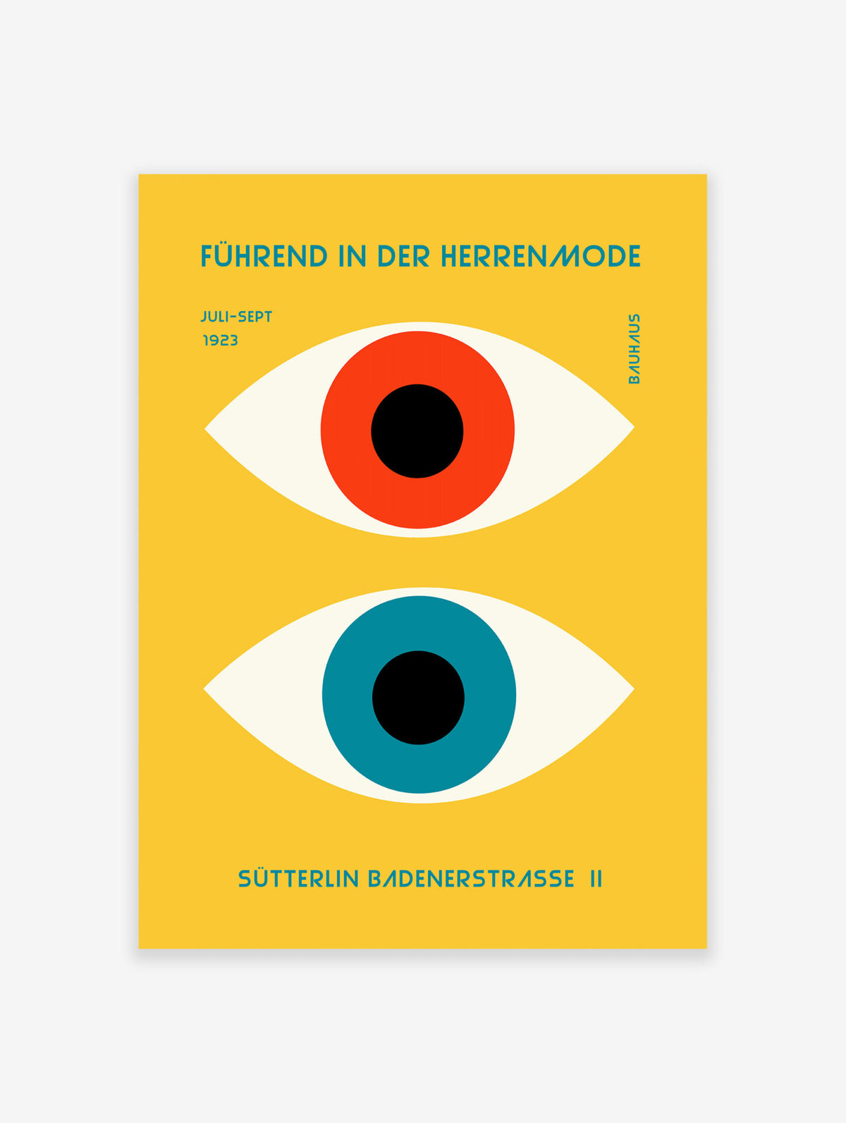 Bauhaus Eyes Poster, Eyes Print