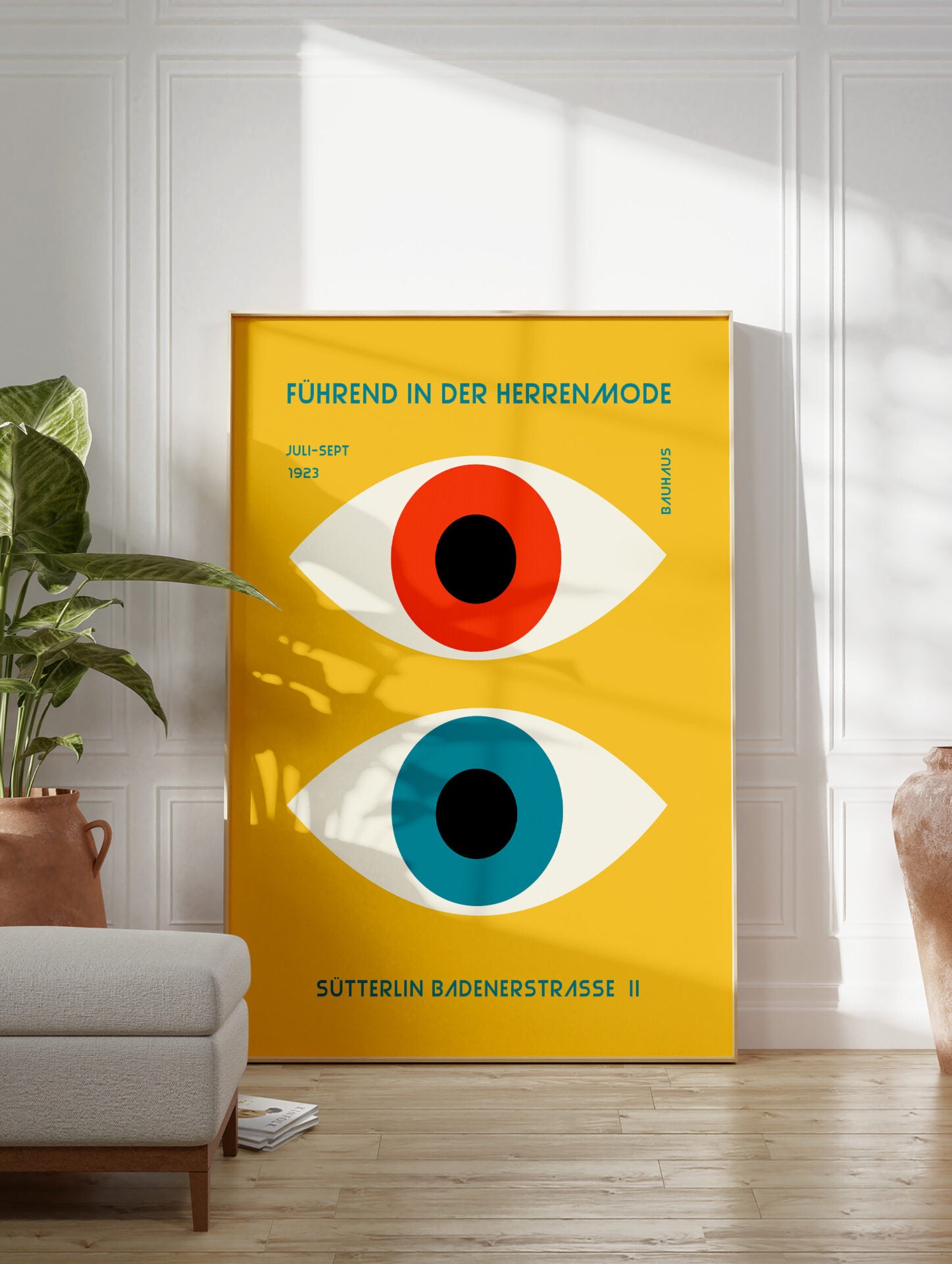 Bauhaus Eyes Poster, Eyes Print