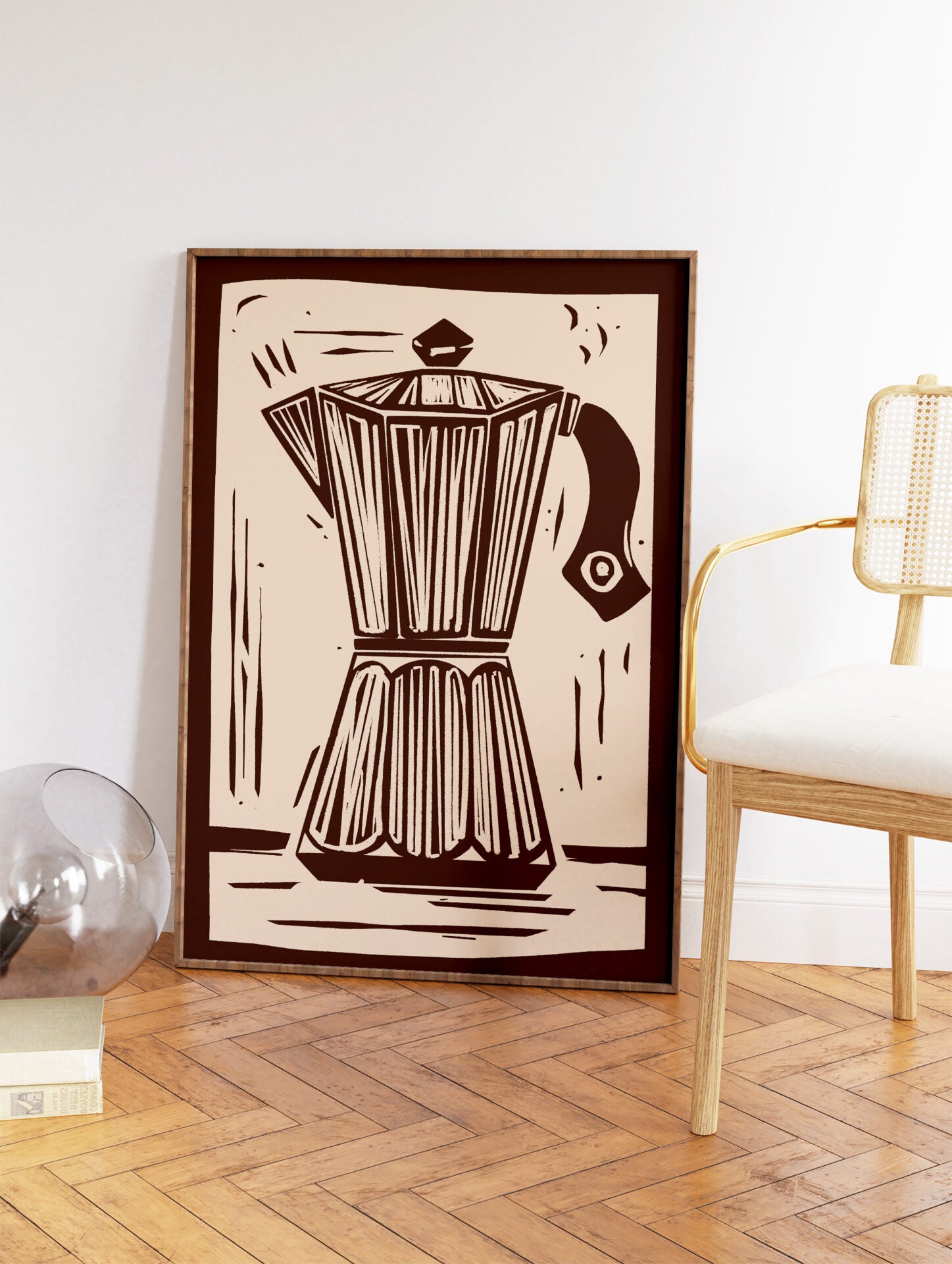 Coffee Pot Poster, Coffee Print