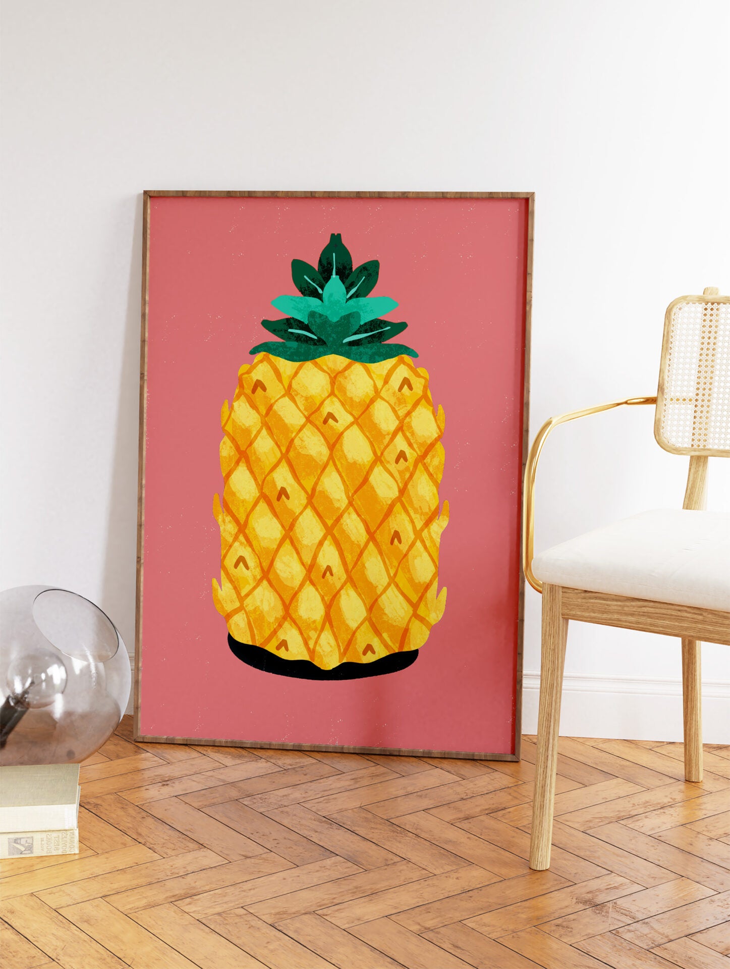 Pineapple Poster, Fruit Print