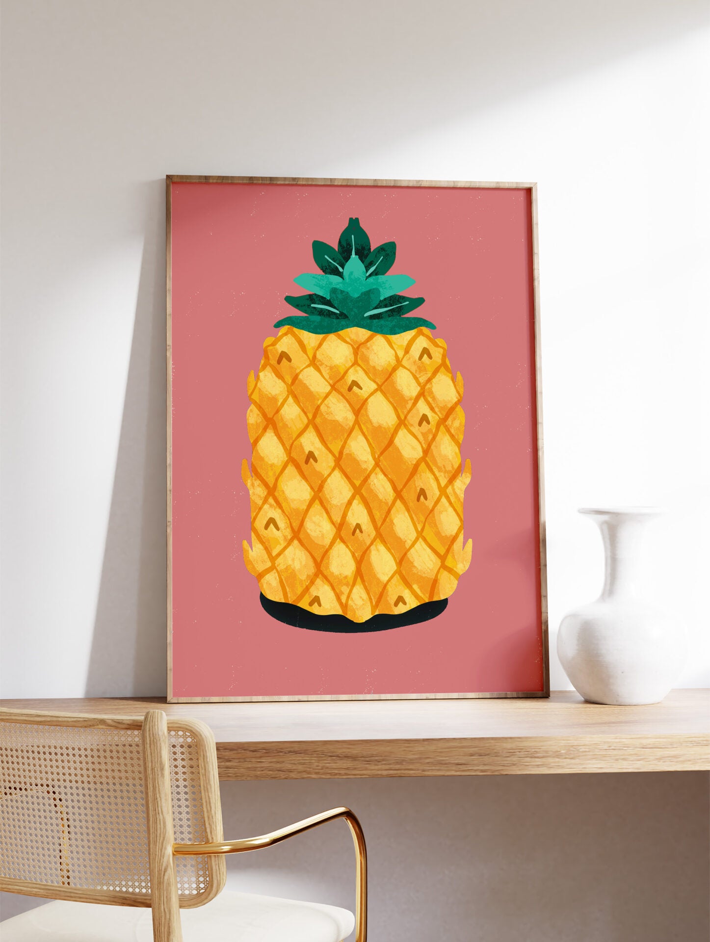 Pineapple Poster, Fruit Print