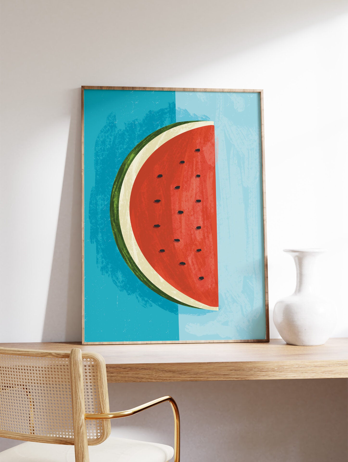 Watermelon Poster, Fruit Print