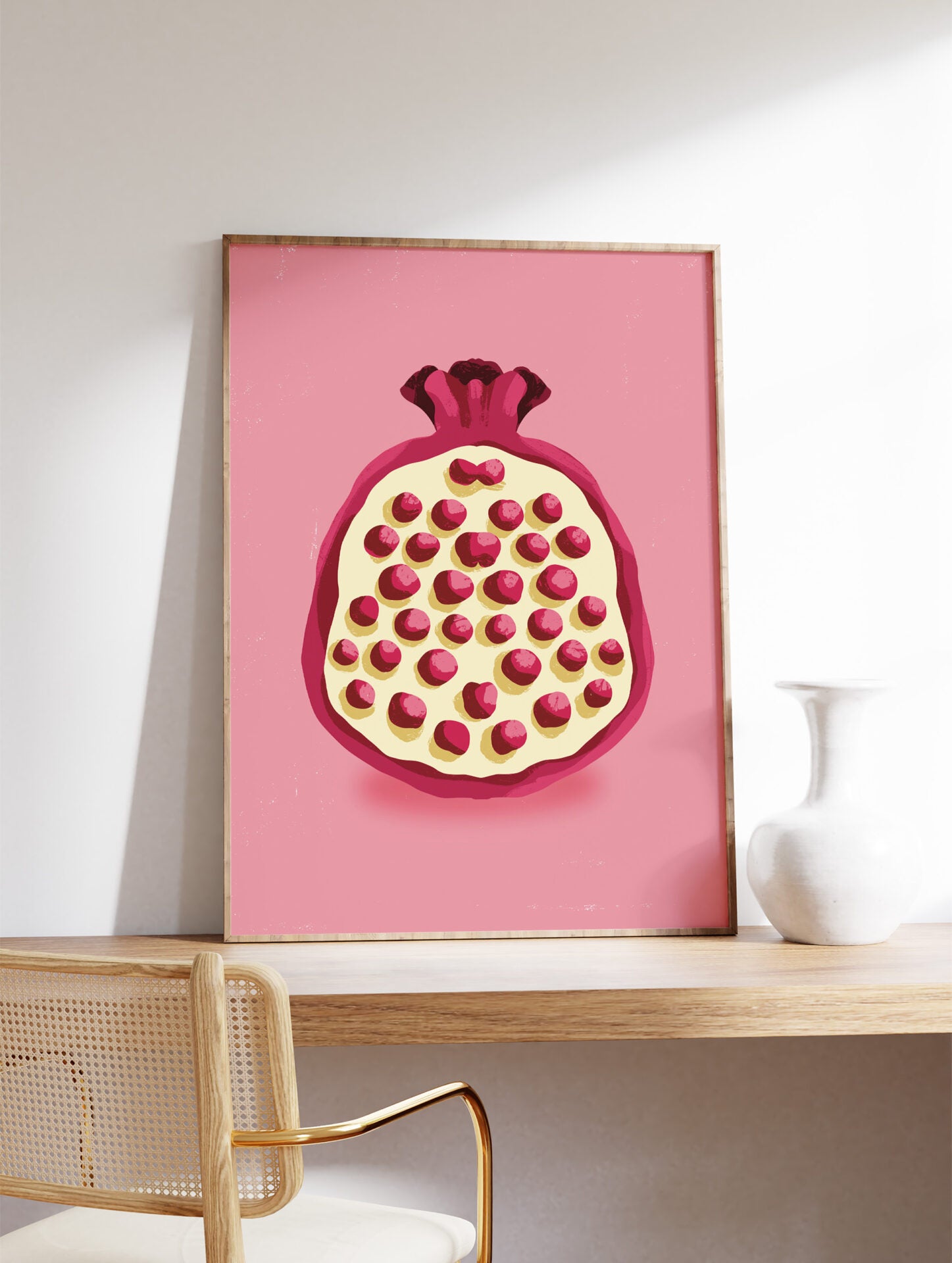 Pomegranate Poster, Kitchen Print