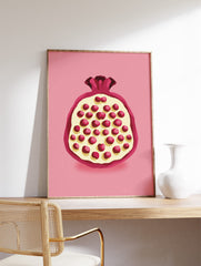 Pomegranate Poster, Kitchen Print