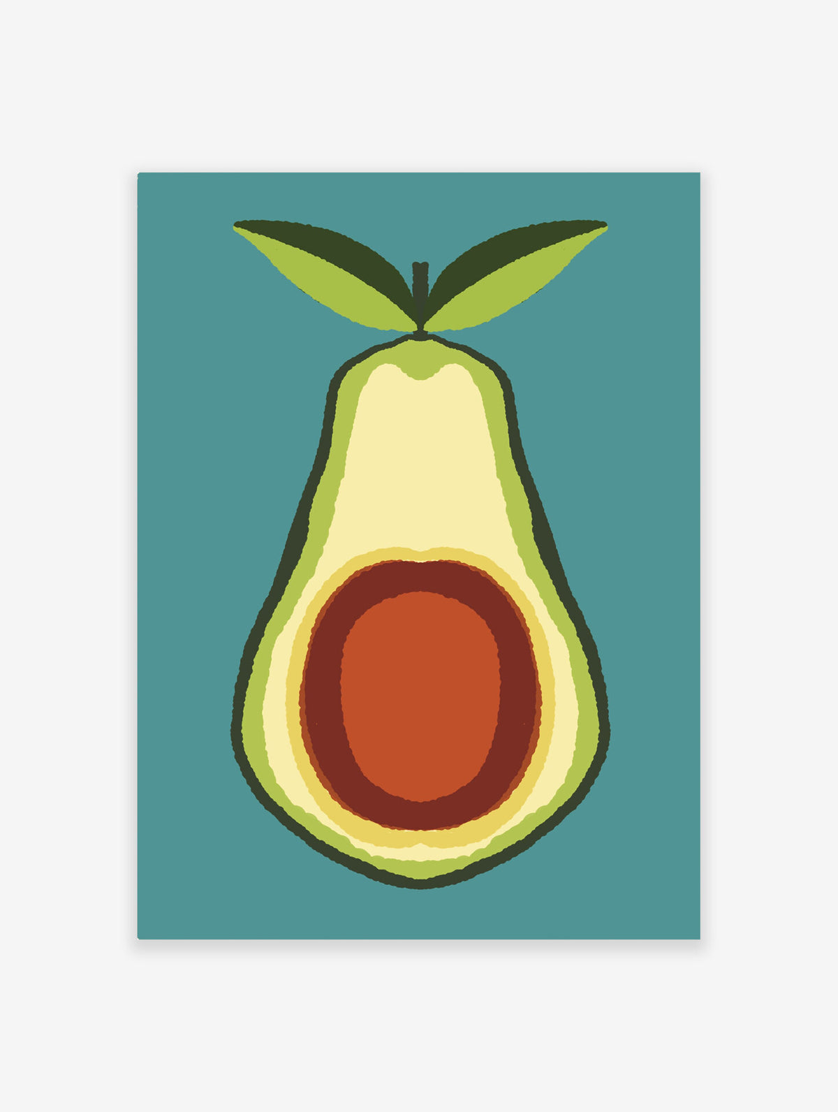 Avocado Poster, Kitchen Print