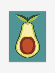 Avocado Poster, Kitchen Print