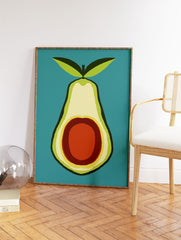 Avocado Poster, Kitchen Print